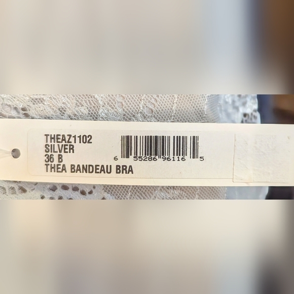 NWT Cosabella Thea Bandeau Bra Silver 36B - Picture 8 of 8